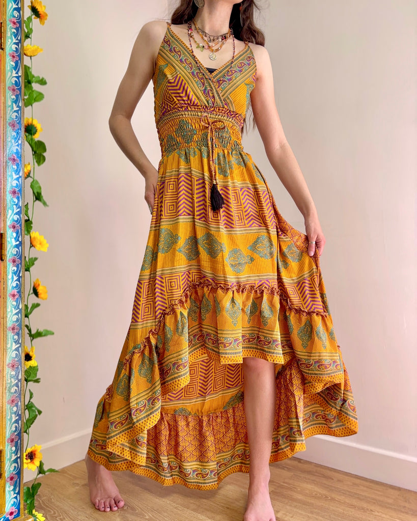 boho style maxi dresses uk Joe Browns Aline Sequin Printed Boho Maxi Dress WF163A  Experience Boutique