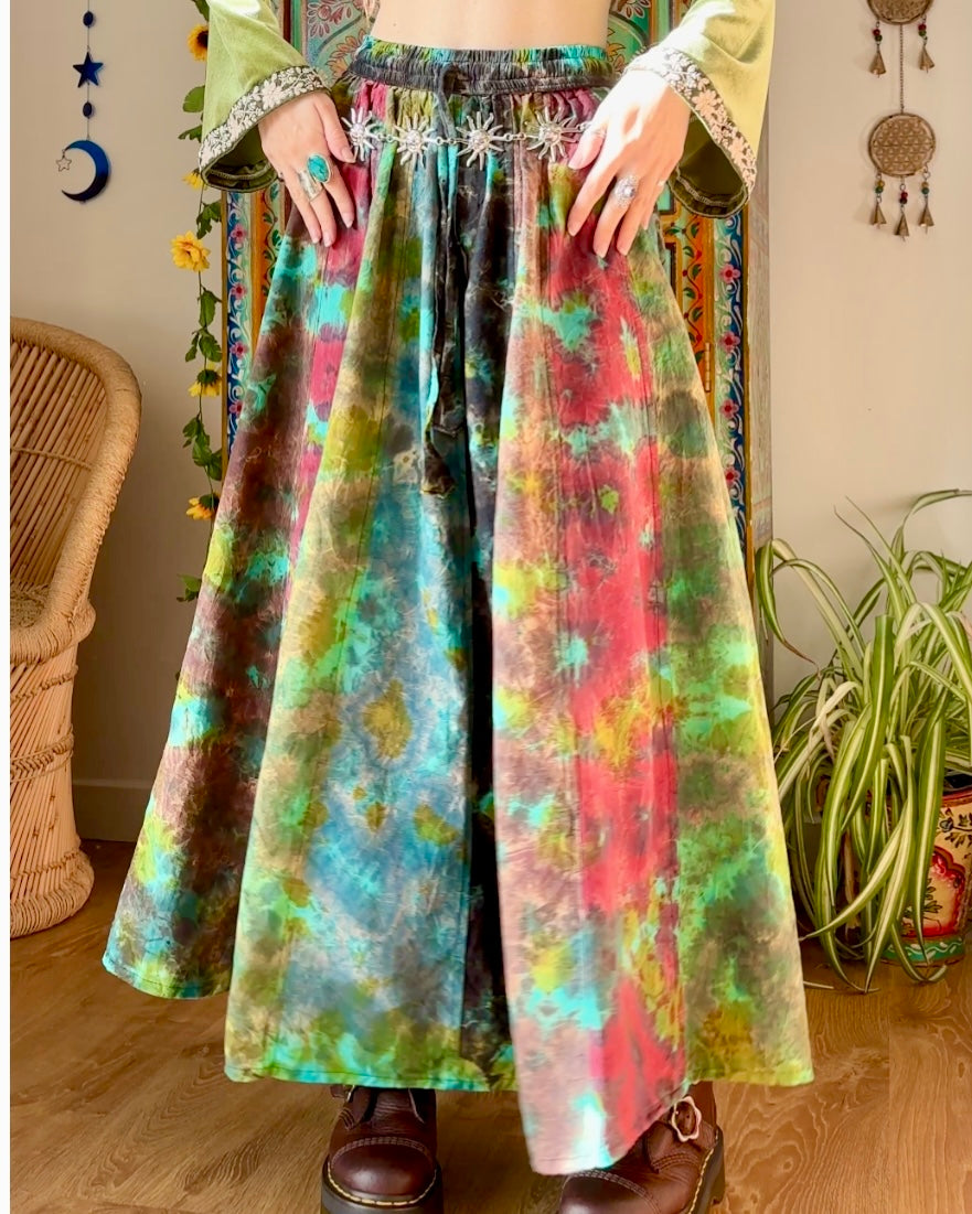 Aurora Tie-dye Maxi Skirt – EthicalRoots - Main Image